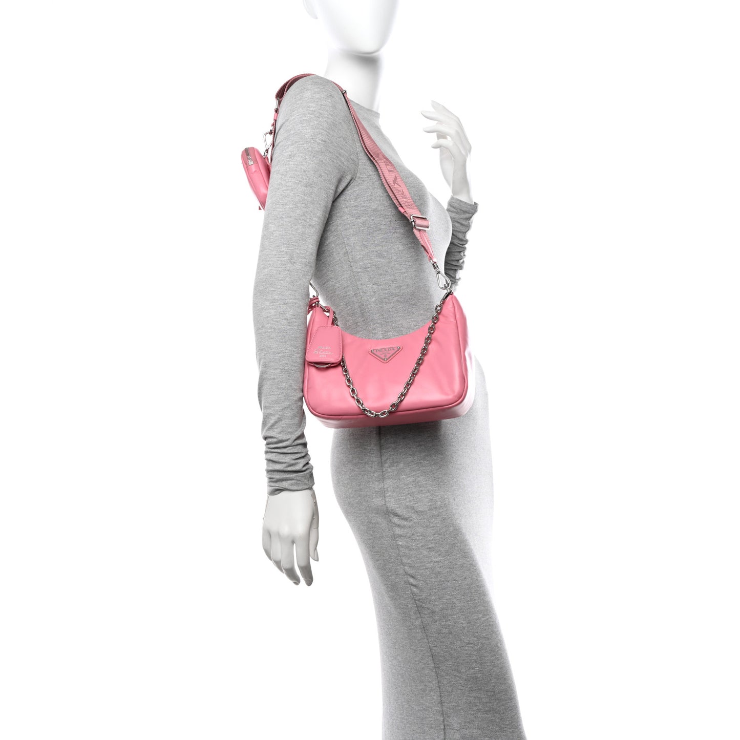 Nappa Soft Padded Re-Edition 2005 Shoulder Bag Geranio