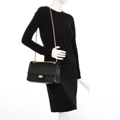 Chanel Aged Calfskin Quilted 2.55 Reissue 226 Flap Black 2 of 7