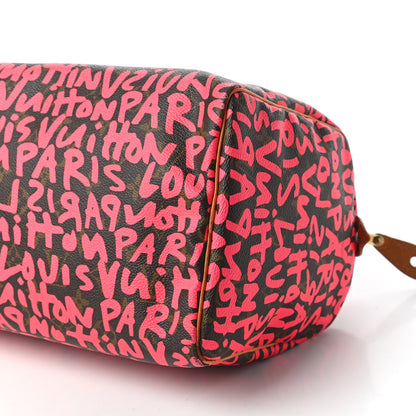 Louis Vuitton Monogram Graffiti Speedy 30 Fuchsia 7 of 10
