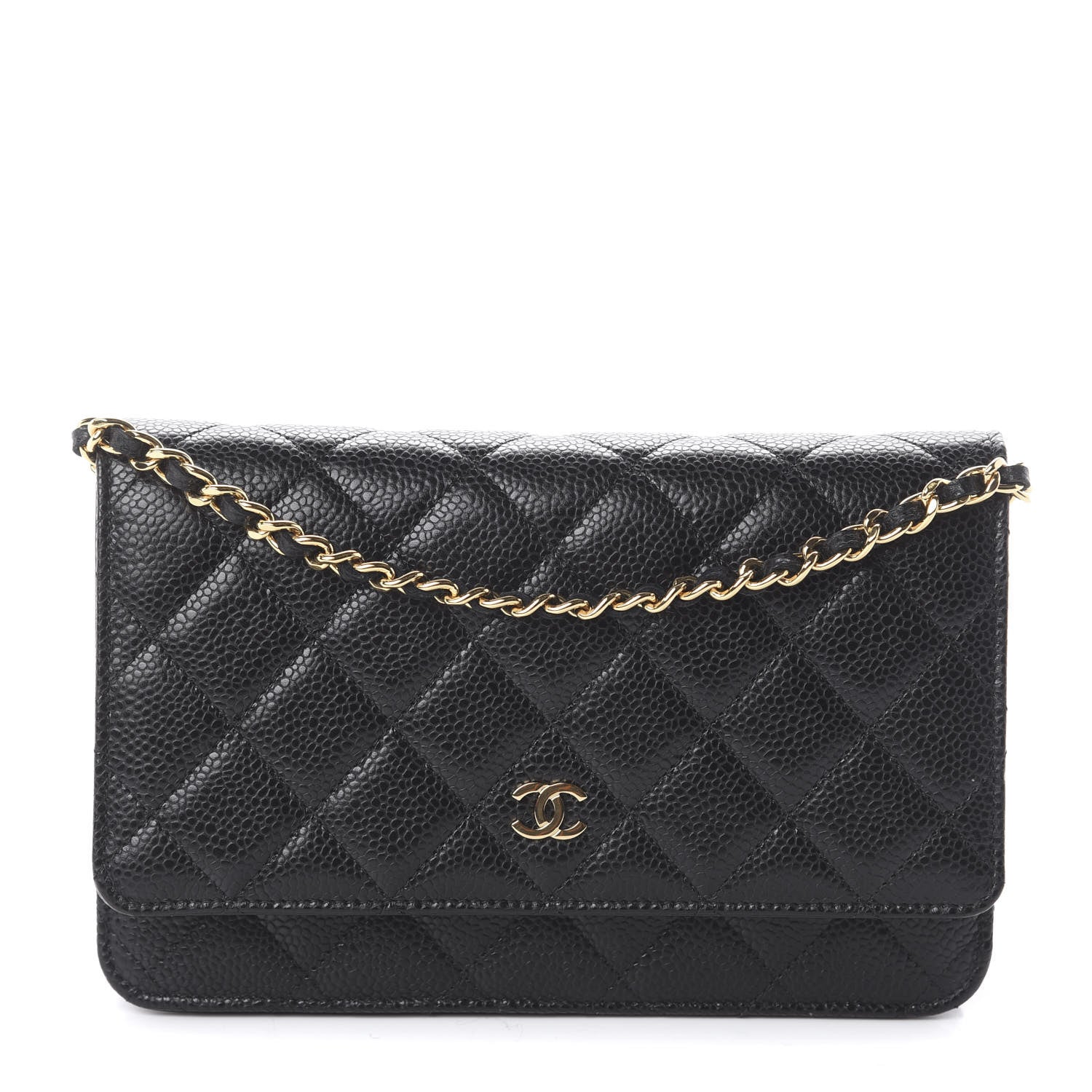 Chanel Caviar Quilted Wallet On Chain WOC Black 1 of 9