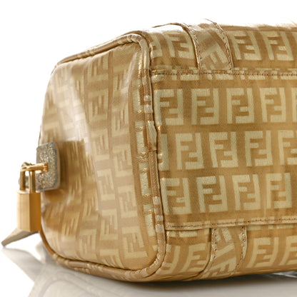 Fendi Zucchino Spalmati Small Forever Boston Gold 7 of 8
