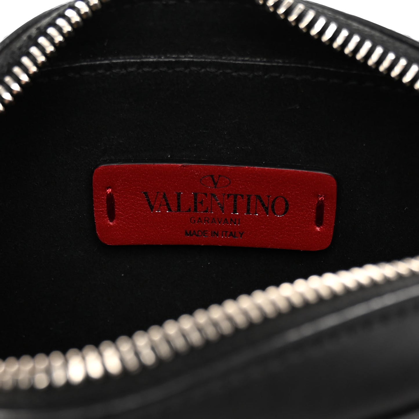 Smooth Calfskin 3D VLogo Print Convertible Belt Bag Black Orange