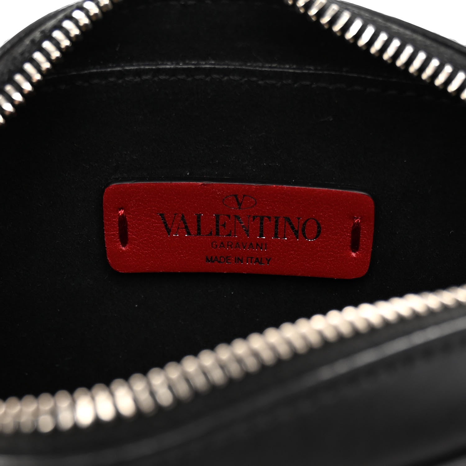 Valentino Garavani Smooth Calfskin 3D VLogo Print Convertible Belt Bag Black Orange 5 of 8