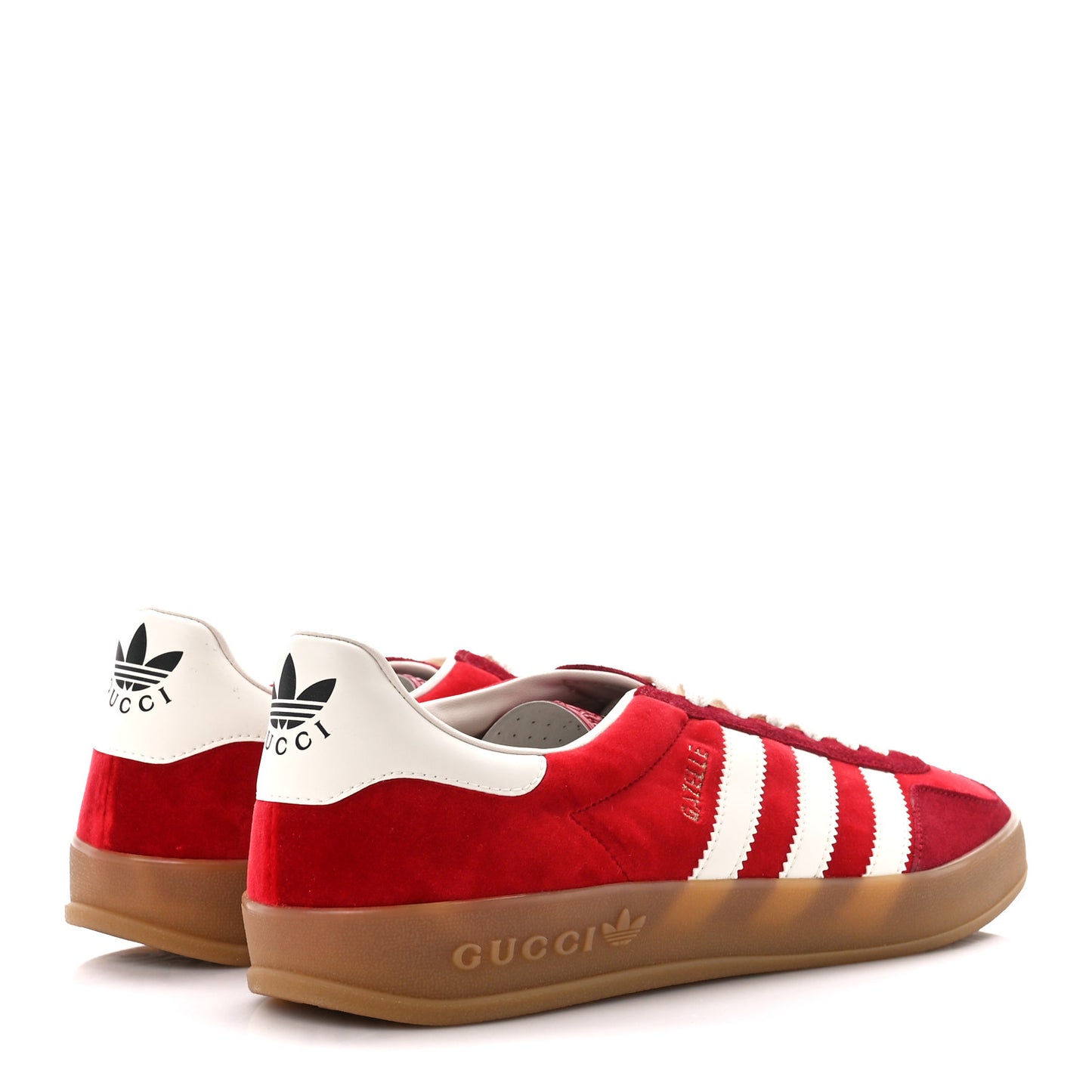 X ADIDAS Softy Velvet Suede Madeira Demetra Mens Gazelle Sneakers Vulcanic Red Off White Hibiscus Red