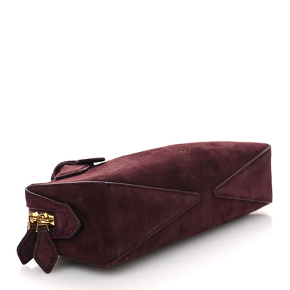 Alaia Suede Goatskin Teckel Clutch Rouge Grenat 5 of 11