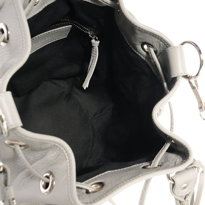 Balenciaga Matte Goatskin Rubber Covered Classic Hardware Mini Pompon Gris Glace 12 of 13