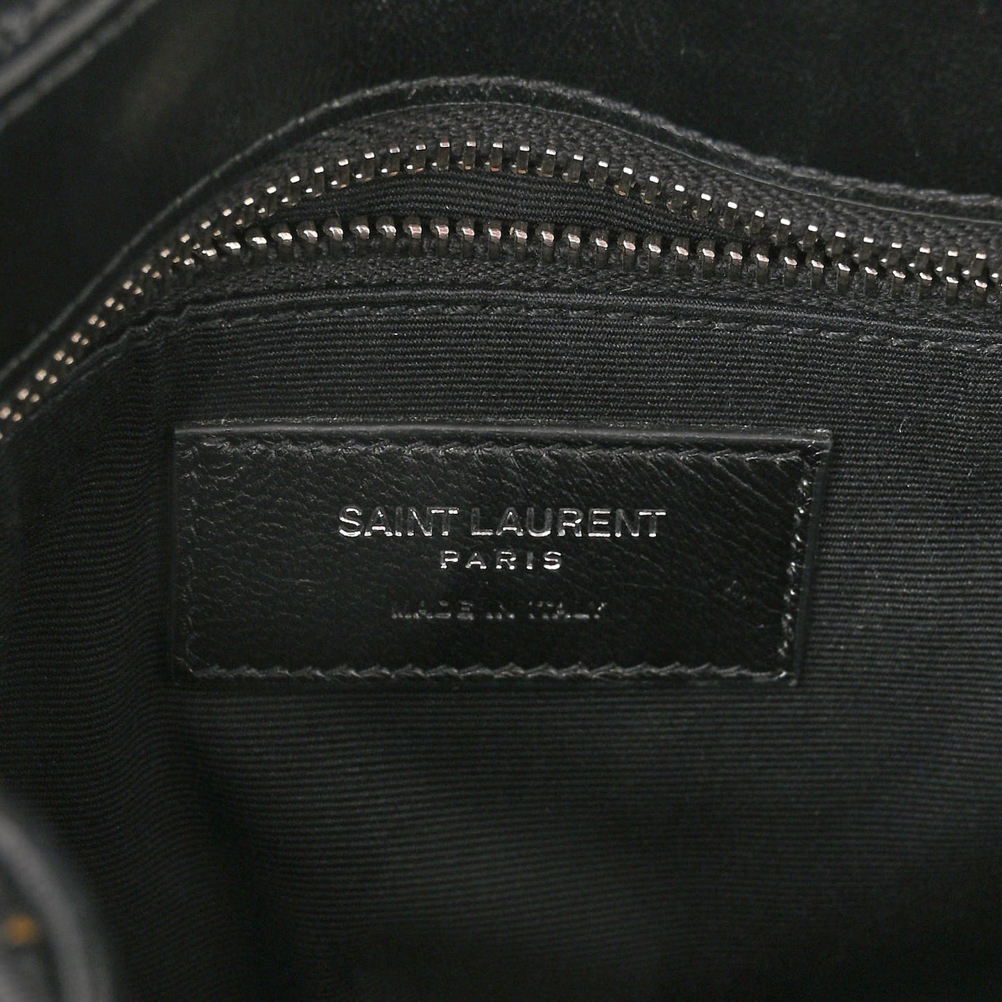 Calfskin Y Quilted Monogram Toy Loulou Crossbody Bag Black