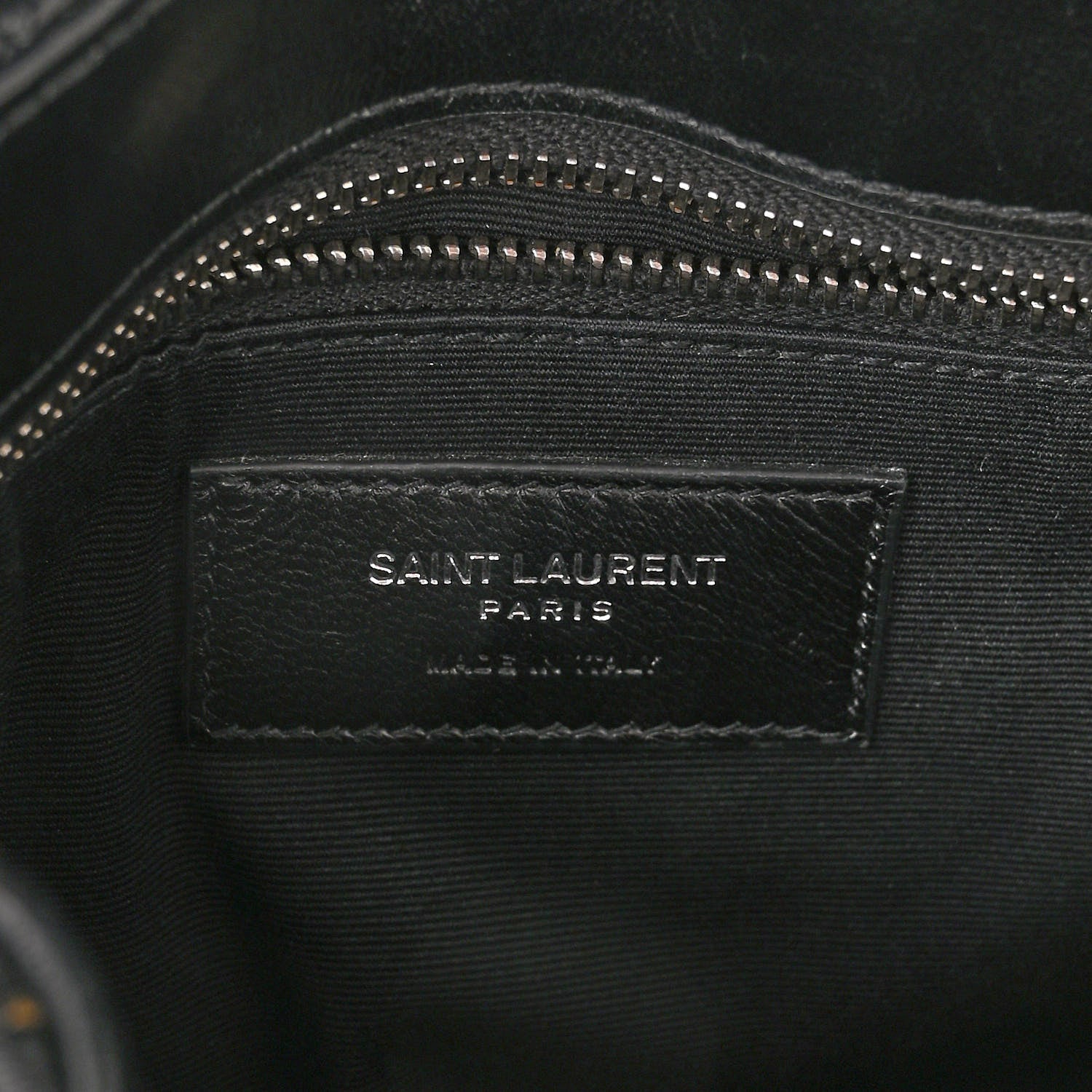 Saint Laurent Calfskin Y Quilted Monogram Toy Loulou Crossbody Bag Black 6 of 9
