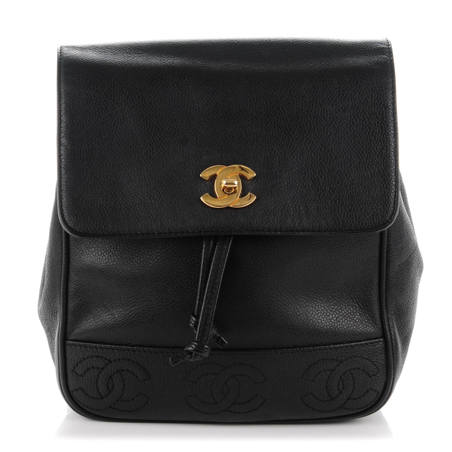 Chanel Caviar CC Backpack Black 1 of 7
