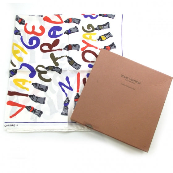 Louis Vuitton Silk Paint Scarf Multicolor 5 of 5
