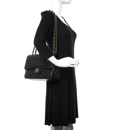 Chanel Caviar Quilted Jumbo Double Flap Black 2 of 16
