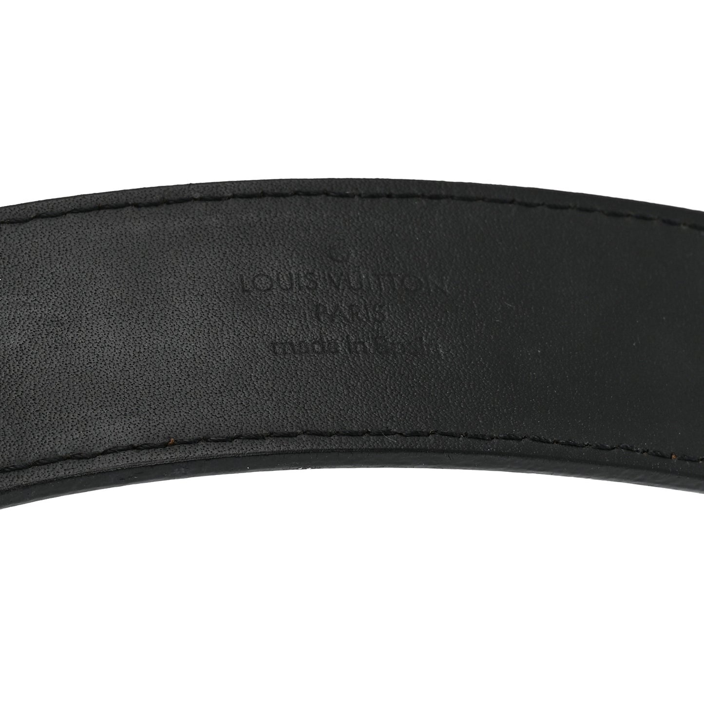 Calfskin 35mm LV New Wave Belt 80 32 Black
