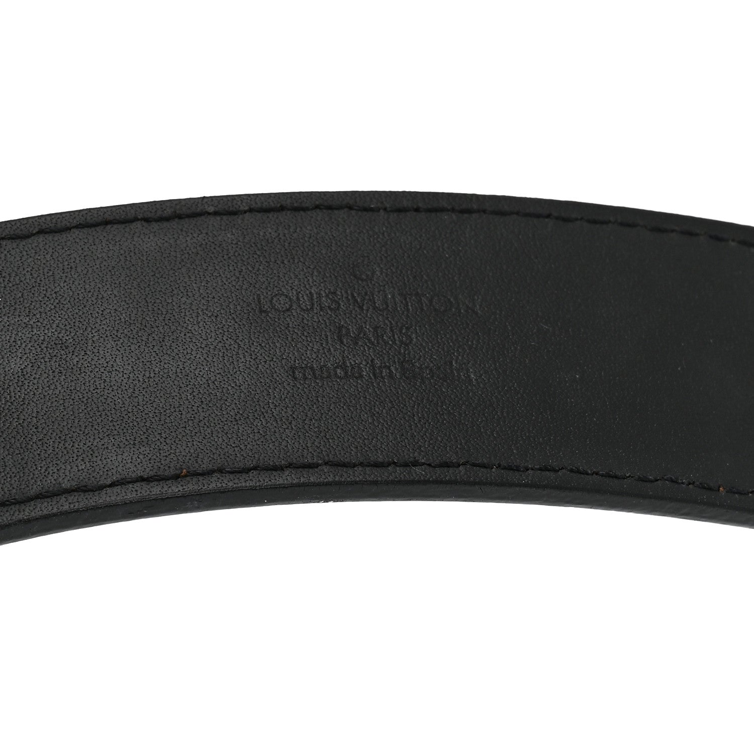 Louis Vuitton Calfskin 35mm LV New Wave Belt 80 32 Black 4 of 8