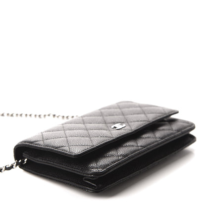 Chanel Caviar Quilted Wallet On Chain WOC Black 4 of 12
