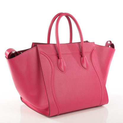 Celine Grained Calfskin Medium Phantom Luggage Fuchsia 3 of 8