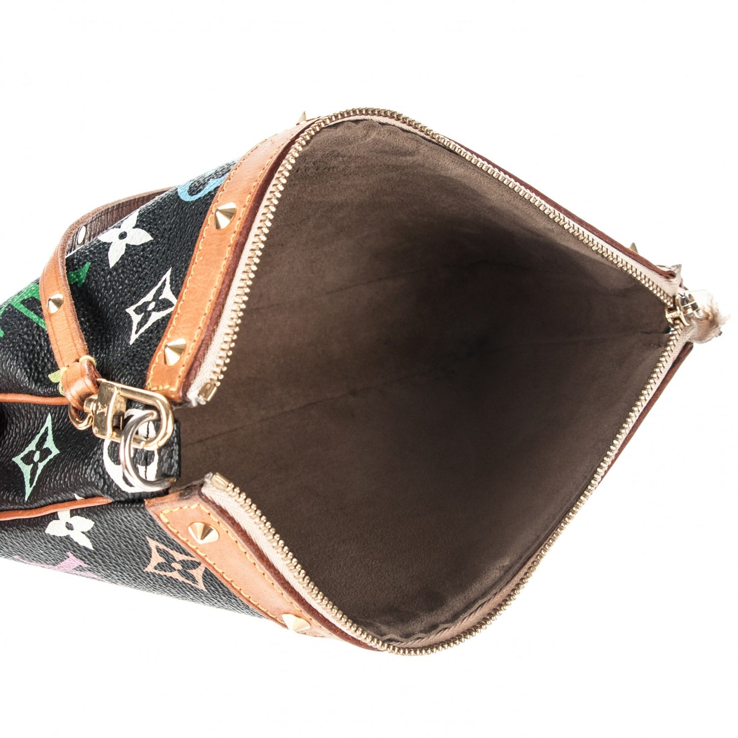 Monogram Multicolor Pochette Accessories Black