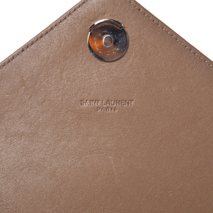 Saint Laurent Sheepskin Matelasse Chevron Monogram Medium College Bag Fard 6 of 12