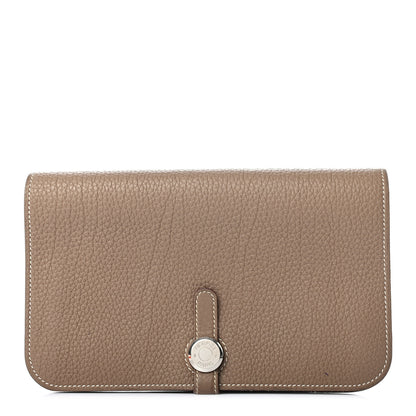 Hermes Togo Dogon Duo Wallet Etoupe 3 of 10