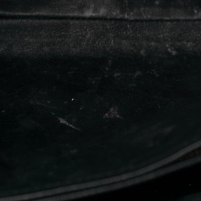 Salvatore Ferragamo Hammered Calfskin Vara Bow Chain Tote Black 15 of 23