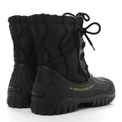 Christian Dior Rubber Nylon D-Venture 40 Boots Black 4 of 8
