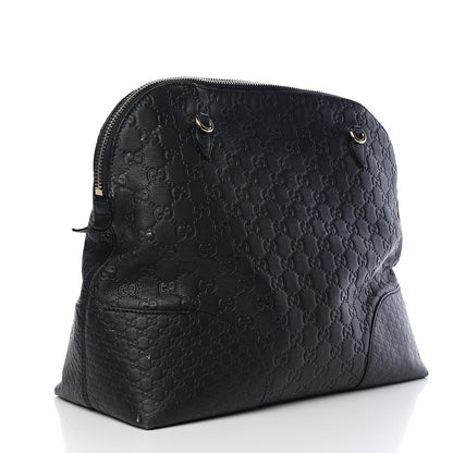 Gucci Guccissima Medium Bree Shoulder Bag Black 2 of 16