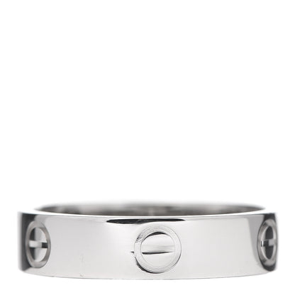 Cartier Platinum 5.5mm LOVE Ring 64 10.75 3 of 4