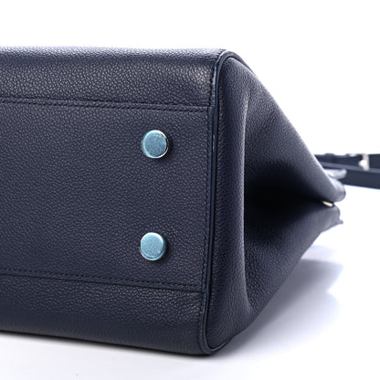 Saint Laurent Calfskin Medium Rive Gauche Cabas Navy Blue 9 of 9