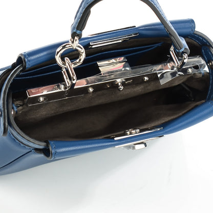 Fendi Nappa Micro Peekaboo Iconic Satchel Iris 5 of 8