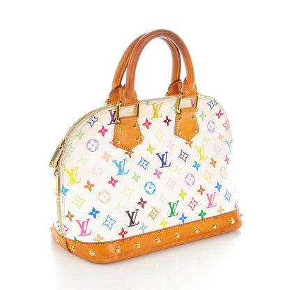 Louis Vuitton Monogram Multicolor Alma White 3 of 10