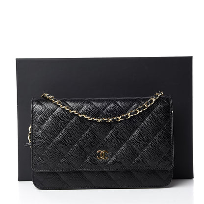 Chanel Caviar Quilted Wallet On Chain WOC Black 11 of 11