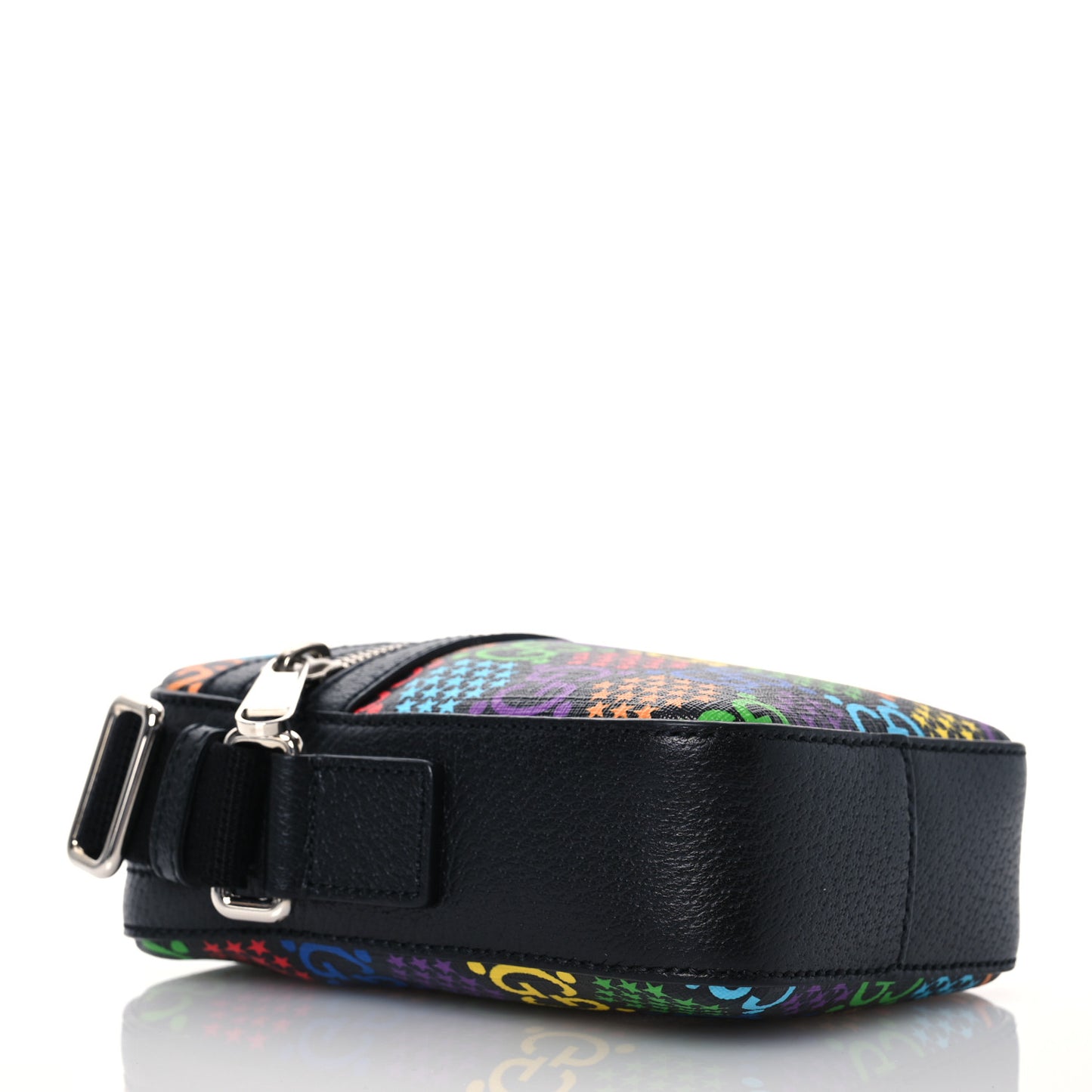 GG Supreme Monogram Psychedelic Messenger Bag Black
