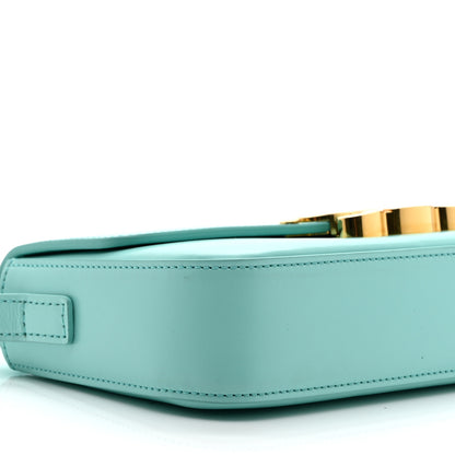 Celine Shiny Calfskin Triomphe Shoulder Bag Turquoise 10 of 11