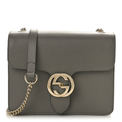 Gucci Dollar Calfskin Small Interlocking G Shoulder Bag Loess 1 of 10