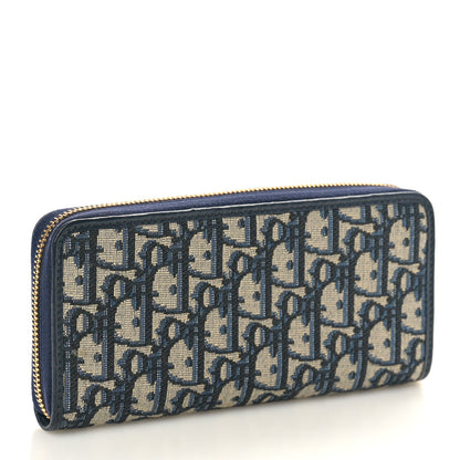 Christian Dior Oblique 30 Montaigne Zip Around Wallet Blue 3 of 7