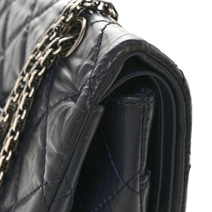 Chanel Aged Calfskin Quilted 2.55 Reissue 227 Flap Dark Blue 12 of 15