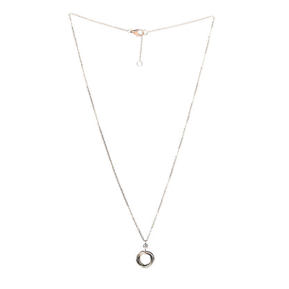 Cartier 18K Pink Yellow White Gold Diamond Trinity Pendant Necklace 3 of 6