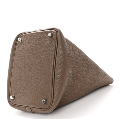 Hermes Taurillon Clemence Picotin Lock 18 PM Etoupe 10 of 12