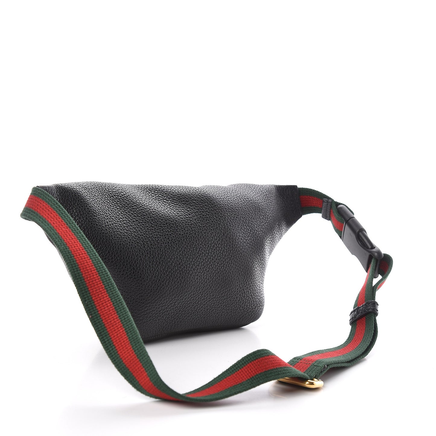 Grained Calfskin Small Logo Belt Bag Black