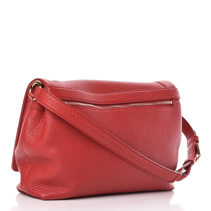 Dolce & Gabbana Calfskin Padlock Shoulder Bag Red 2 of 15