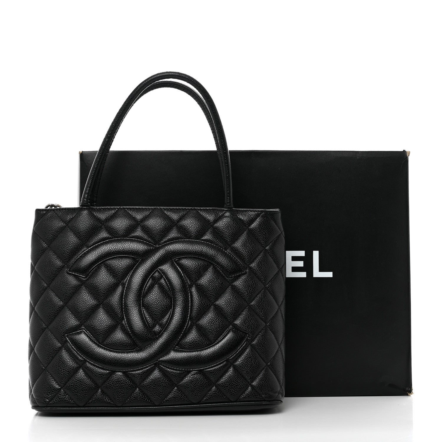 Chanel Caviar Quilted Medallion Tote Black 13 of 13