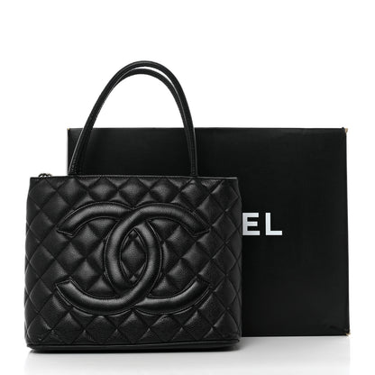 Chanel Caviar Quilted Medallion Tote Black 13 of 13