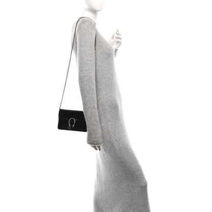 Gucci Crinkled Patent Mini Dionysus Shoulder Bag Black 2 of 10