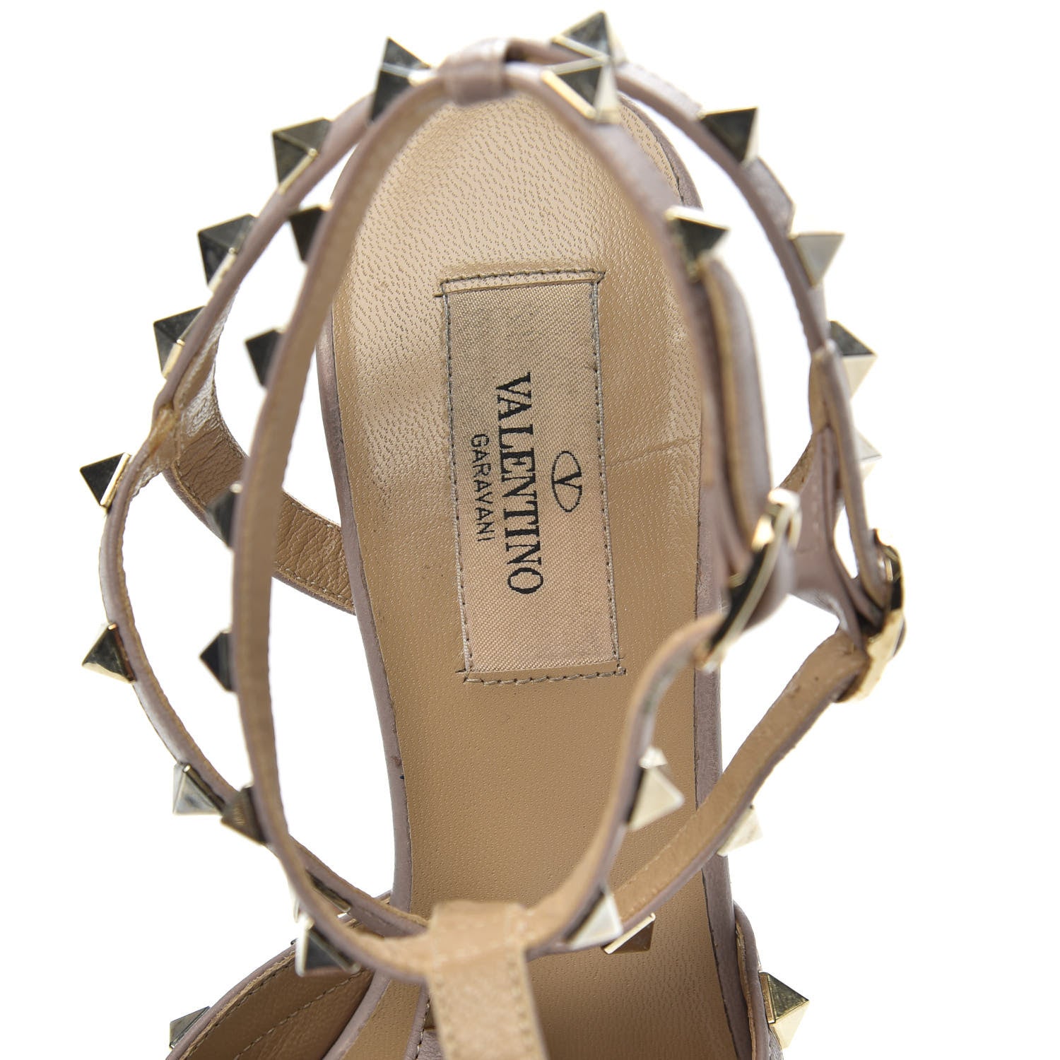 Valentino Garavani Patent Nappa Rockstud Ankle Strap 65mm Pumps 37 Black Poudre 7 of 10