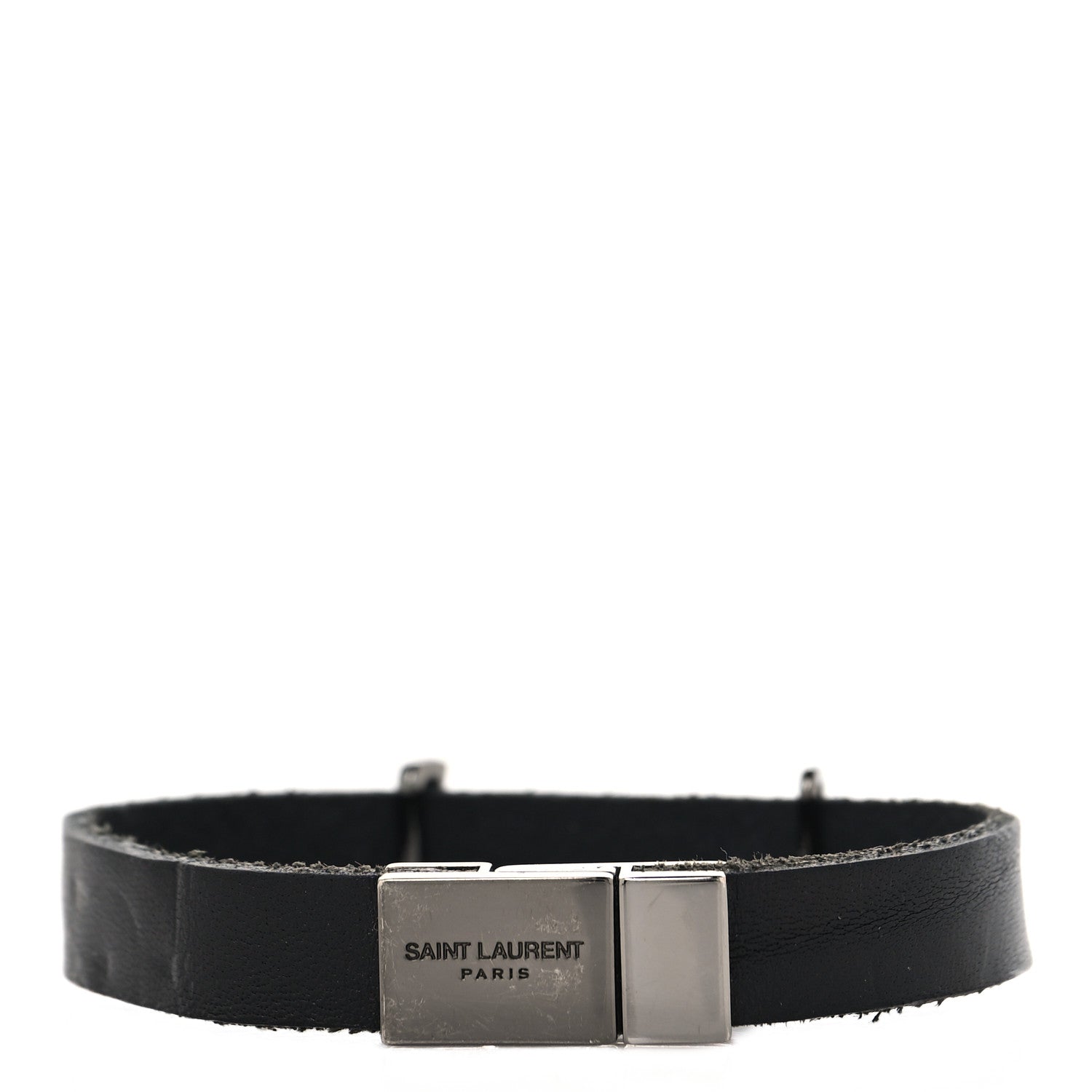 Saint Laurent Calfskin Opyum Bracelet S Black 7 of 8