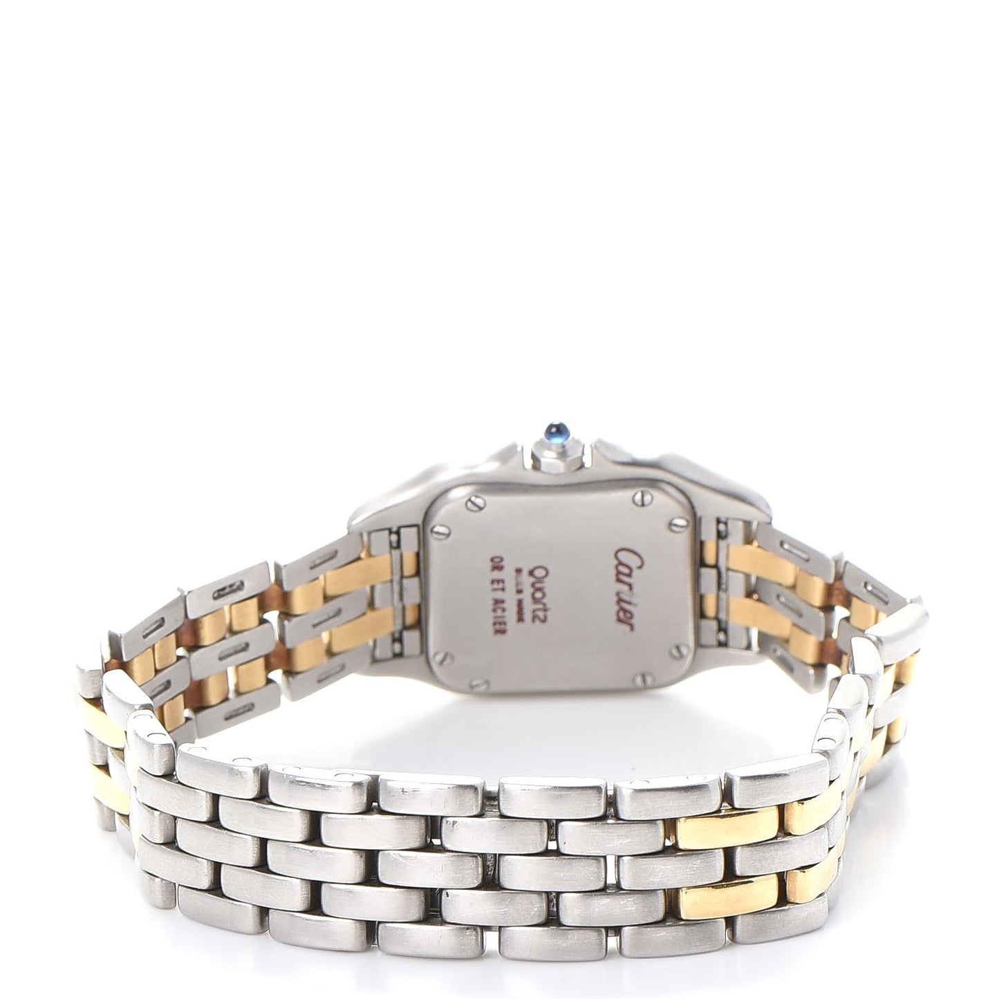 Stainless Steel 18K Yellow Gold 22mm Panthere Quartz Watch