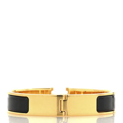 Hermes Enamel Narrow Clic Clac H Bracelet PM Black 3 of 5