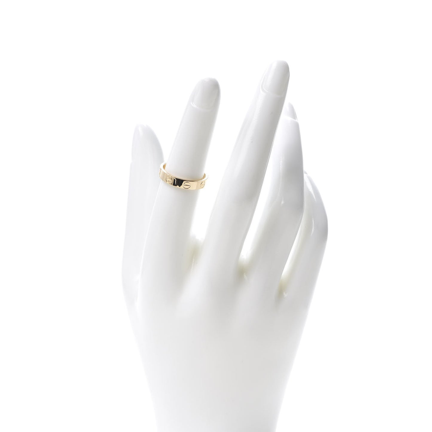 18K Yellow Gold 3.5mm LOVE Wedding Band Ring 51 5.75