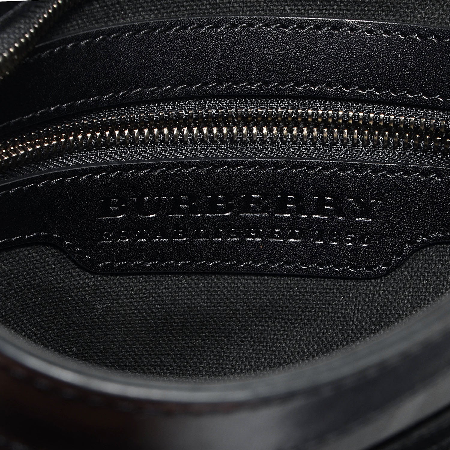 Burberry London Check Turin Flat Crossbody Messenger Bag Charcoal 6 of 10