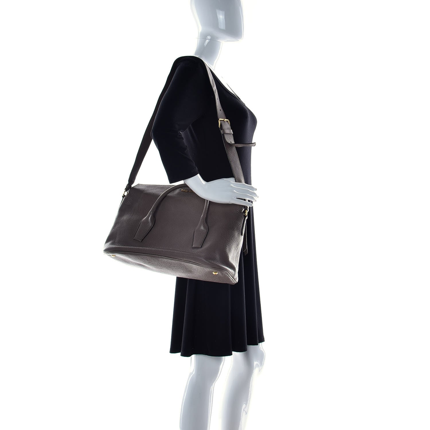 Miu Miu Vitello Daino Tote 2 of 12