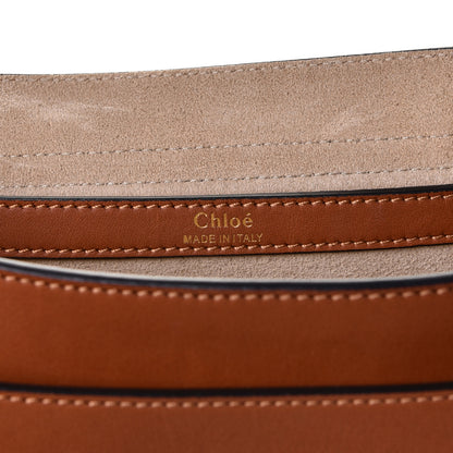 Chloe Calfskin Braided Medium Hudson Shoulder Bag Caramel 5 of 6